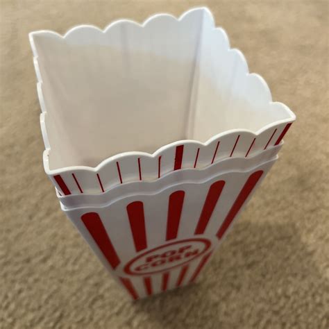 Retro Style Popcorn Bowl Tub Container Movie Theater Bucket Ebay