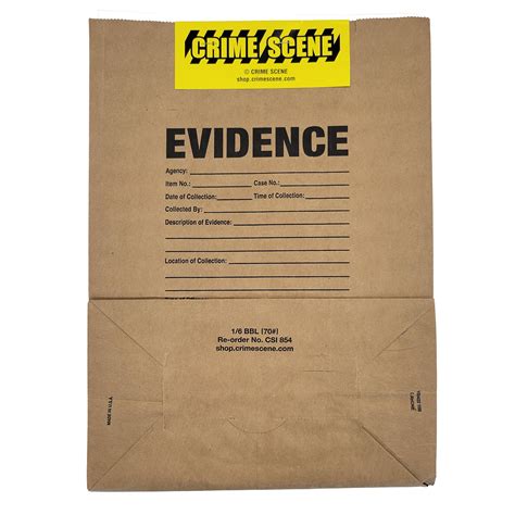 Paper Evidence Bags Sample Pack of 15