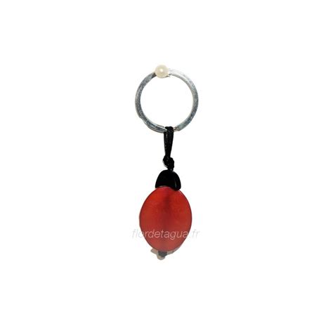 Porte Cl S Coccinelle En Tagua Ivoire V G Tal Corozo Flor De Tagua