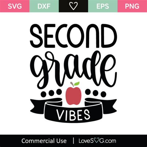 Second Grade Vibes Svg Cut File Lovesvg