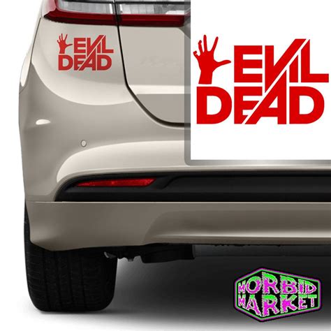 Vinyl Decal Evil Dead Logo Print Car Bumper Sticker Wall Decor Etsy