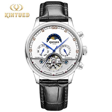 Tourbillion Reloj Mec Nico Autom Tico Para Hombre Cron Grafo De Fase