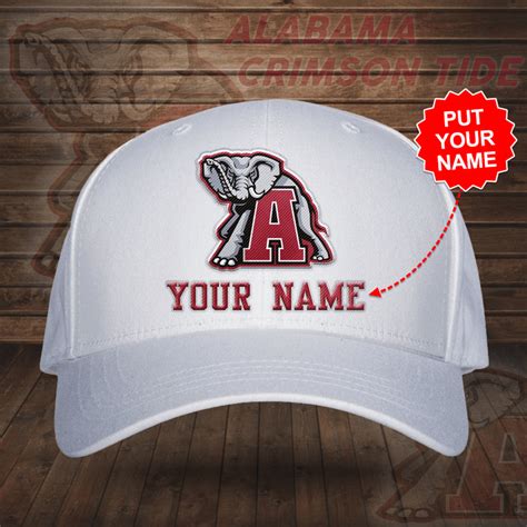 Personalized Alabama Crimson Tide Logo Baseball Cap – Black/White/Navy ...