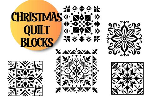 Christmas Quilt Blocks Graphic by Pattern Whimsy · Creative Fabrica