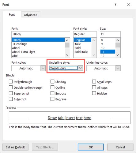 5 Ways to Underline in Microsoft Word