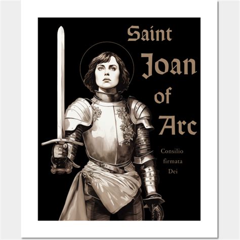 saint joan  arc wall  art print saint joan  arc art joan
