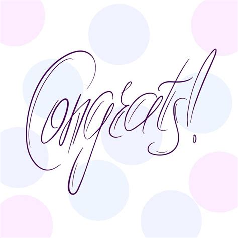 Premium Vector Congrats Lettering Handwritten Modern Calligraphy