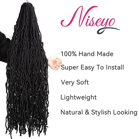 Buy Niseyo New Faux Locs Inch Crochet Hair Packs Strands No