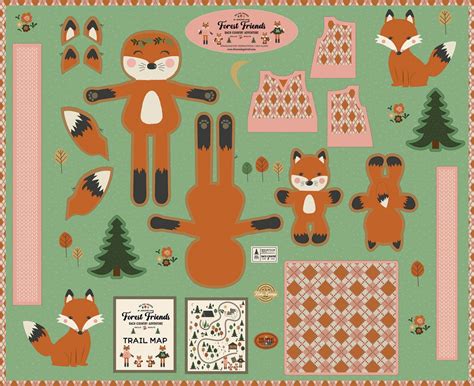 Riley Blake Forest Friends By Jennifer Long PD12699 Woodland 36 Digital