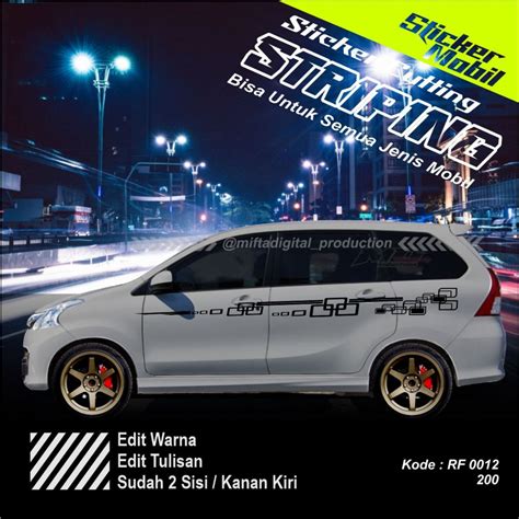 Jual Sticker Striping Avanza Kijang LGX Panther Daihatsu Kuda