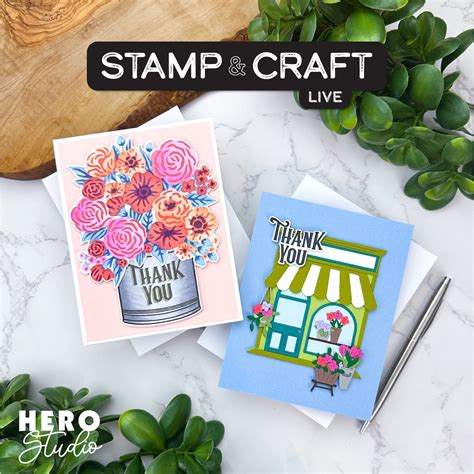 Join our Stamp & Craft LIVE featuring the May Hero Studio Card Kit and More! – Hero Arts