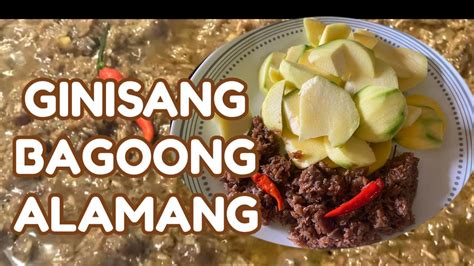 Bagoong Alamang How To Cook Bagoong Recipe Youtube