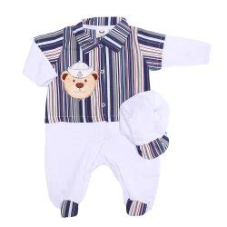 Conjunto Beb Urso Marinheiro Azul Essencial Enxovais