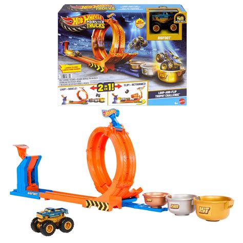 Hot Wheels Monster Trucks Loop Flip Trophy Challenge