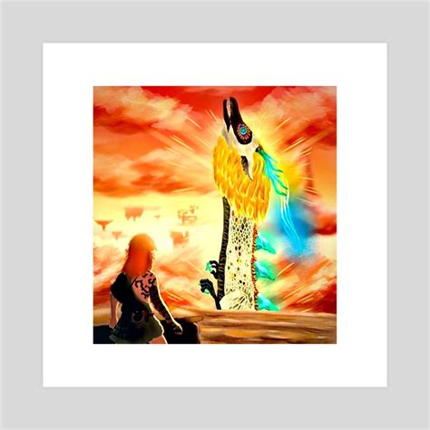 Light Dragon Emerging From Clouds An Art Print By Zemmy Inprnt