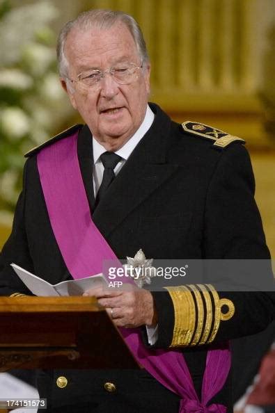 King Albert Ii Of Belgium Speaks On July 21 2013 During The News