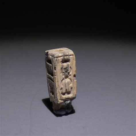 Ancient Egyptian Faience Seal With Thutmose Iii Mm L Late Period