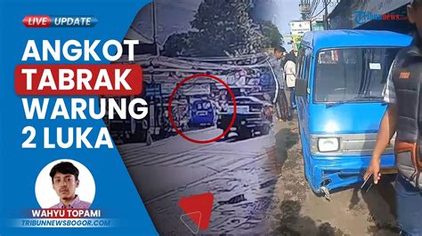 Lakalantas Di Jalan Raya Puncak Bogor Angkot Hilang Kendali Tabrak