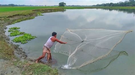 Amazing Net Fishing Video Village Traditional Fishing Part 1 Youtube