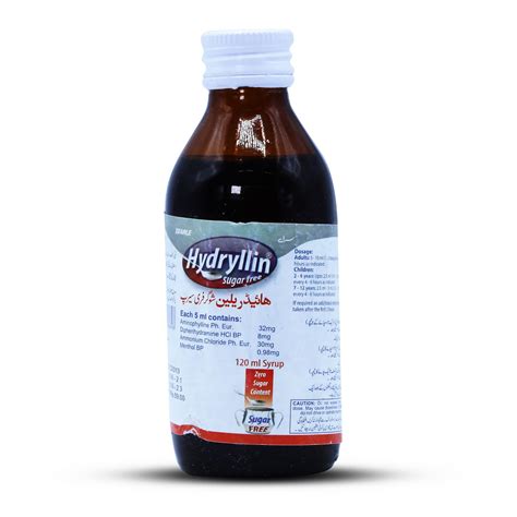 Hydryllin Sugar Free Syrup Ml Uses Formula Side Effects