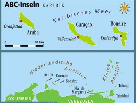 Aruba Curaçao und Bonaire ABC Inseln in der Karibik