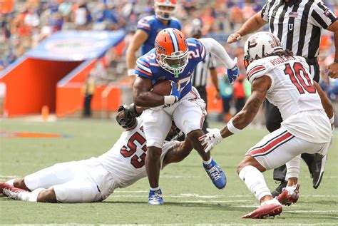 Five Takeaways From Floridas 38 24 Win Against South Carolina In All Kinds Of Weather