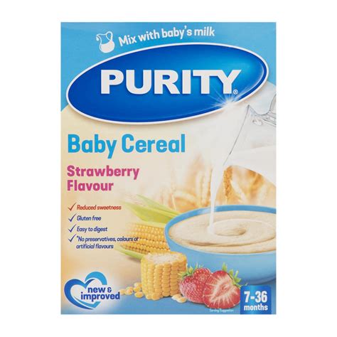 Purity Strawberry Flavour Baby Cereal 7 36 Months 200 G Woolworths