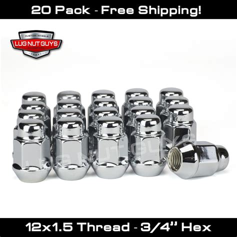 Lug Nuts Bulge Acorn X Chrome Wheel Nut Chrylser Pt Cruiser