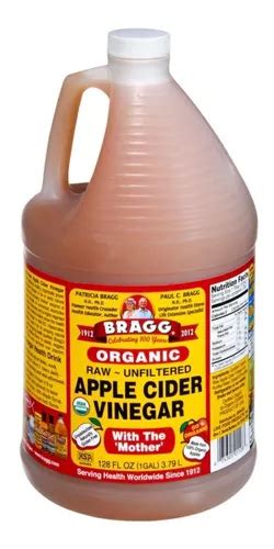 Vinagre De Manzana Organico Bragg Lt Galon Env O Gratis