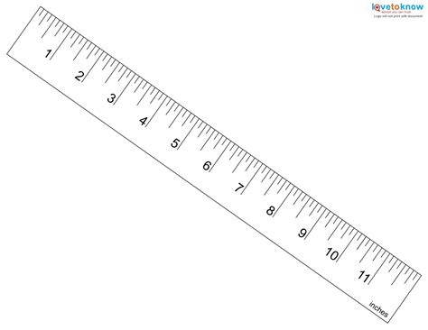 Free Printable Blank Ruler Templates [10 Cm, Inch, Paper] +PDF