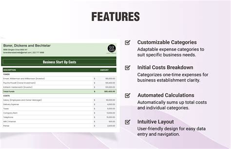 Business Start Up Costs Spreadsheet Template In Word Google Docs