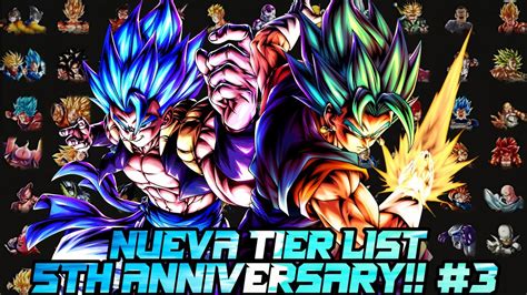 NUEVA TIER LIST DEFINITIVA 5TH ANNIVERSARY LOS MEJORES PERSONAJES DEL