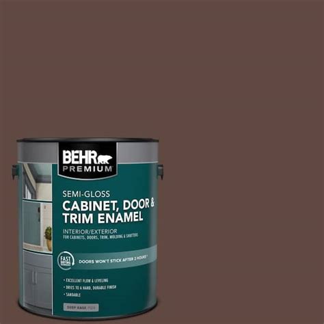 BEHR PREMIUM 1 Gal N150 7 Chocolate Therapy Semi Gloss Enamel