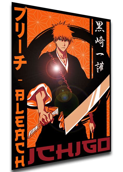 Poster Japanese Style Bleach Ichigo Kurosaki Variant 01 Sa1072 Propaganda World