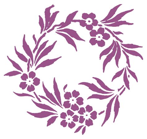 Stencil Flowers - ClipArt Best