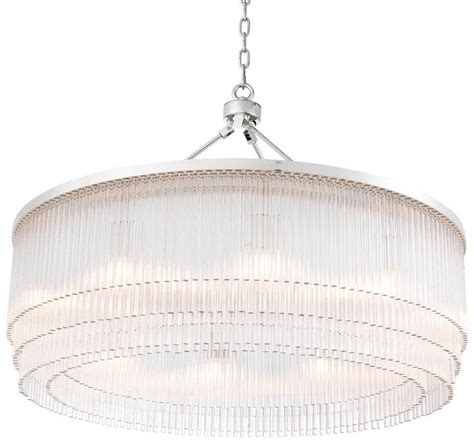 Casa Padrino lustre de luxe argent Ø 90 x H 61 cm Lustre rond en