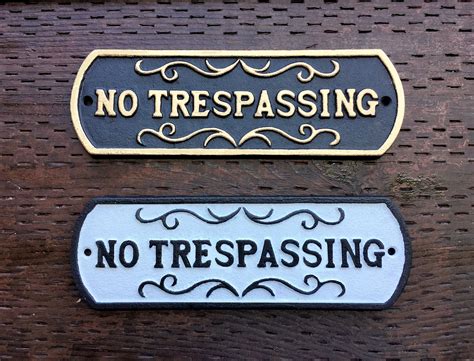 No Trespassing Dog Signs - Etsy