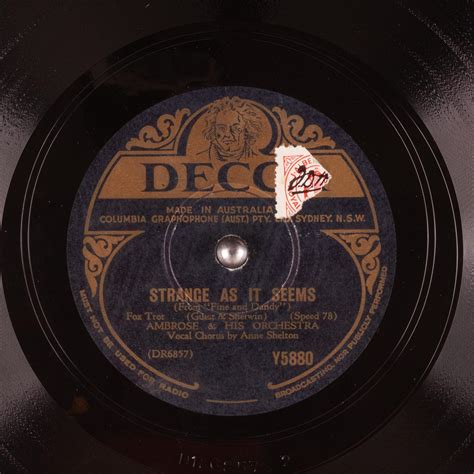 STRANGE AS IT SEEMS : AMBROSE & HIS ORCHESTRA : Free Download, Borrow