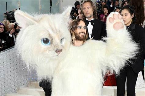 Jared Leto Is Serving Met Gala Mascot In Cat Costume