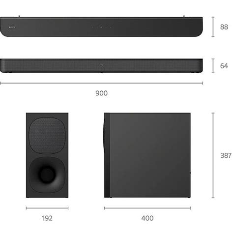 Sony HT S400 2 1 Ch Soundbar With Powerful Wireless Subwoofer With