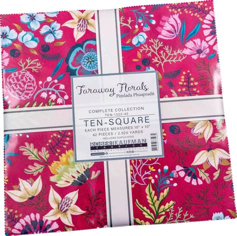 Amazon Pimlada Phuapradit Faraway Florals Inch Squares Layer