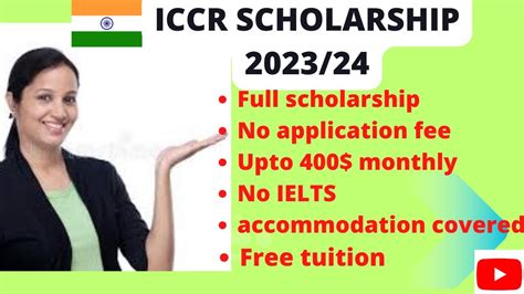 Indian Government ICCR African Scholarships 2023 2024 For