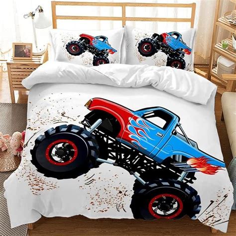 Housse De Couette X Cm Dessin Anim Cool Rouge Voiture Parure De