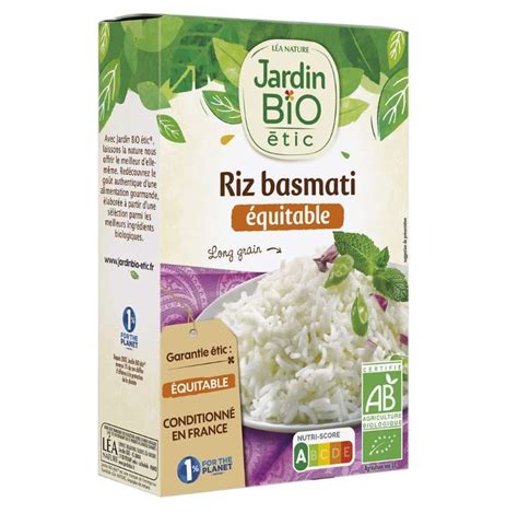 Riz Basmati Blanc Bio Jardin Bio G La Belle Vie Courses En