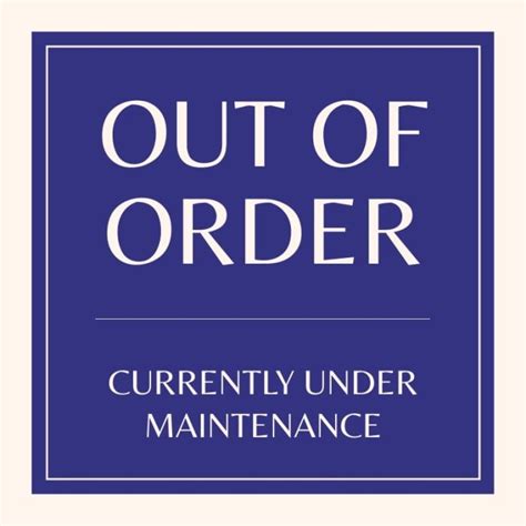 Edit this Duotone Elegant Out Of Order Under Maintenance Sign layout ...