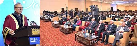 President Dr Arif Alvi Addressing The Convocation Ceremony Of The