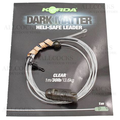 Korda Dark Matter Leader Heli Safe In Clear