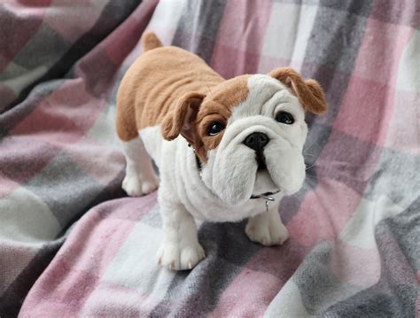 English Bulldog Bruno Plush Dog Stuffed Toy Pet Replica Etsy Canada