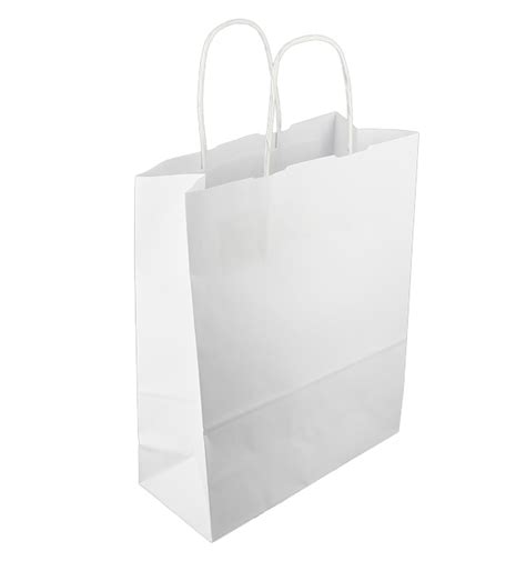 Buste Shopper in Carta Bianca 100g m² 25 11x31cm 250 Pezzi