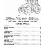 New Holland T4020 T4030 T4040 T4050 Delux Supersteer Tractor Manual